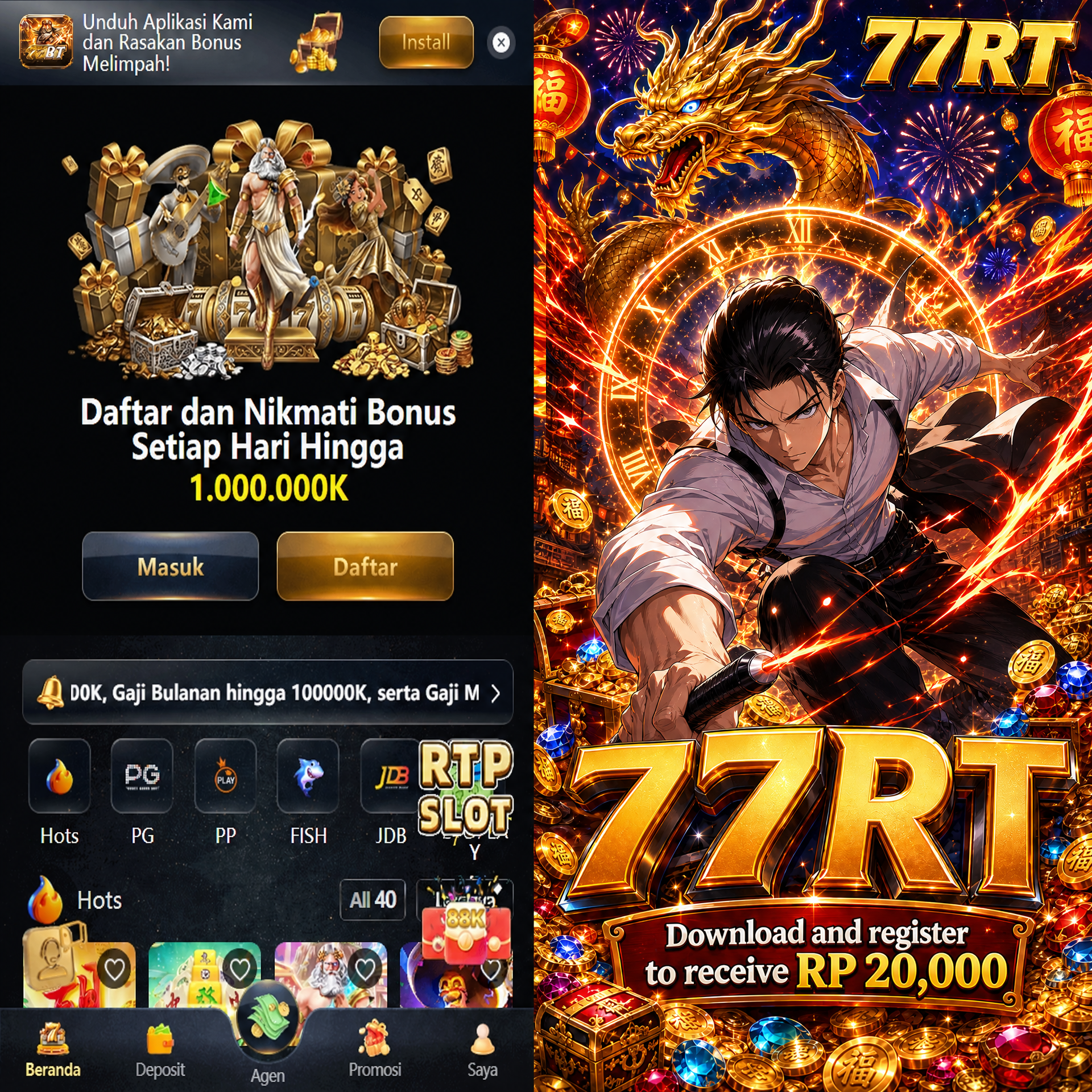 77RT - Daftar Game Online dengan Pilihan Slot yang Beragam